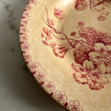 Hollow plate ironstone Gien capusine 1862