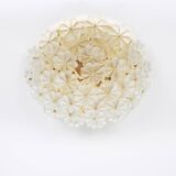 Large flower ceiling light in Murano glass, Ernst Palme, Germany, 1970s
