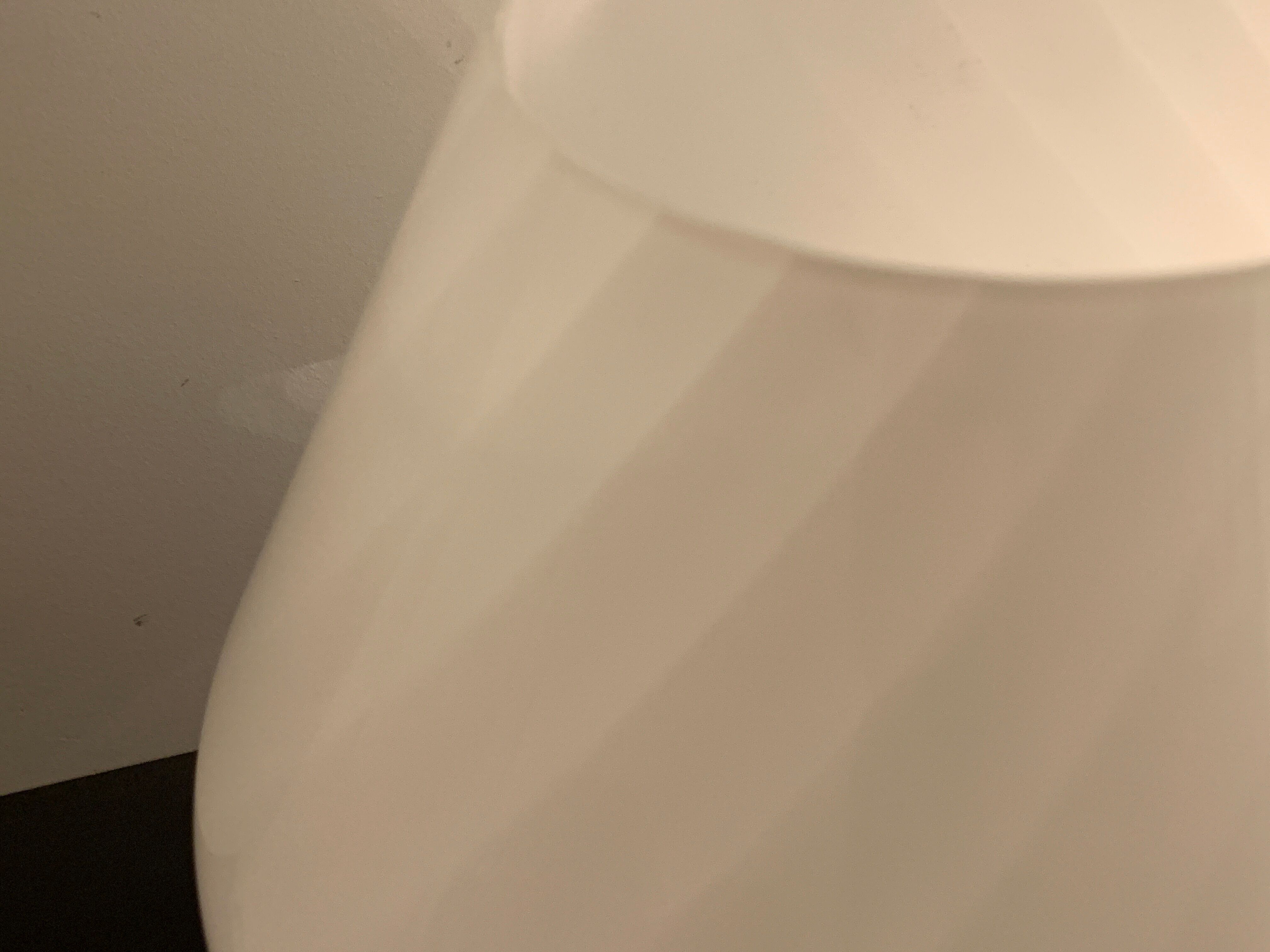 Murano glass mushroom lamp, Swirl by Gino Vistosi, 1970