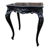 Table de milieu salon console 1900 néo louis xv en bois noirci napoleon iii