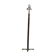Mid-Century Brass and Wood Floor Lamp