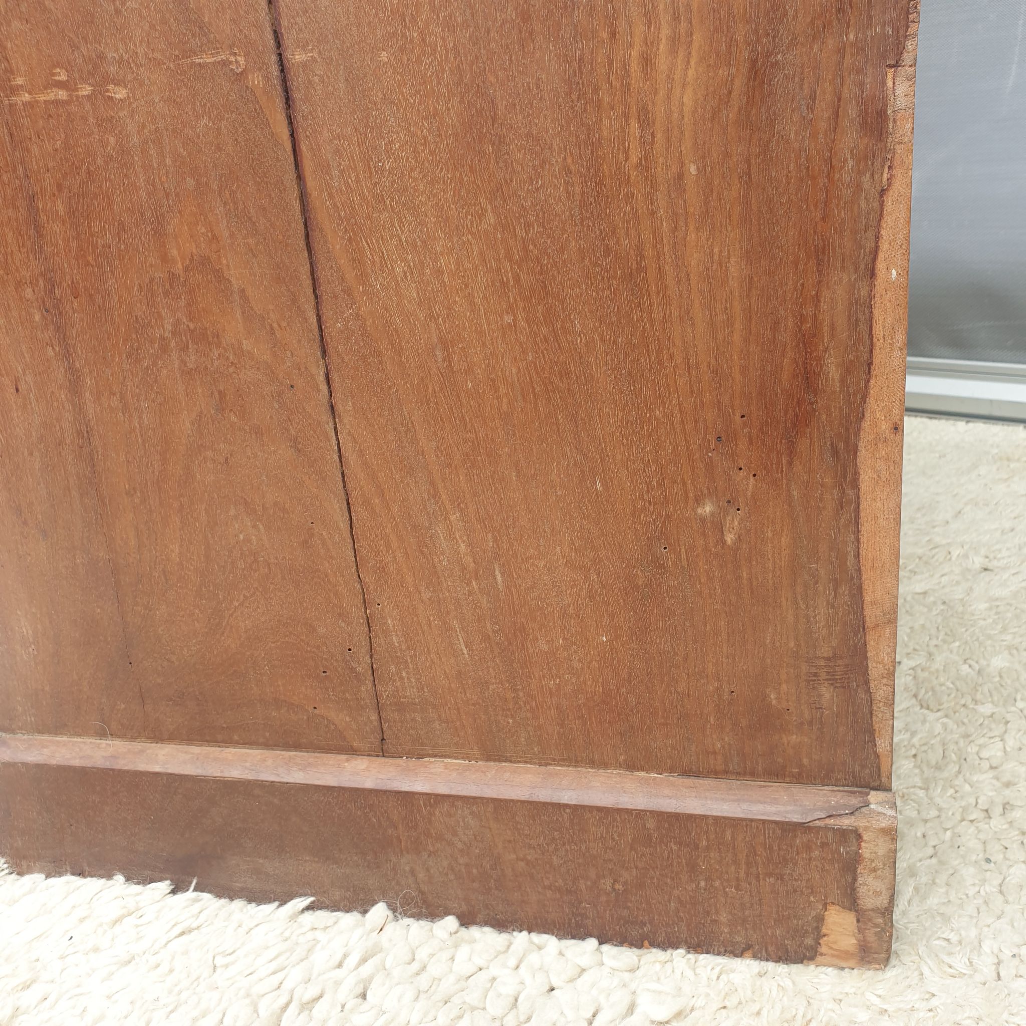 Petite commode Chêne Orme Acajou début XXème