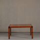 Table à manger carrée vintage en frêne de burl par Alberto Smania pour Studio Smania Interni, Italie, années 1960.