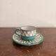 Cup Saucer Ceramic Vallauris Robert Picault Vintage 50's Geometric