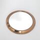Old mirror and brass top, round, vintage 1960, 32 cm