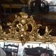 Golden mirror with a flute player angel - 120x82cm