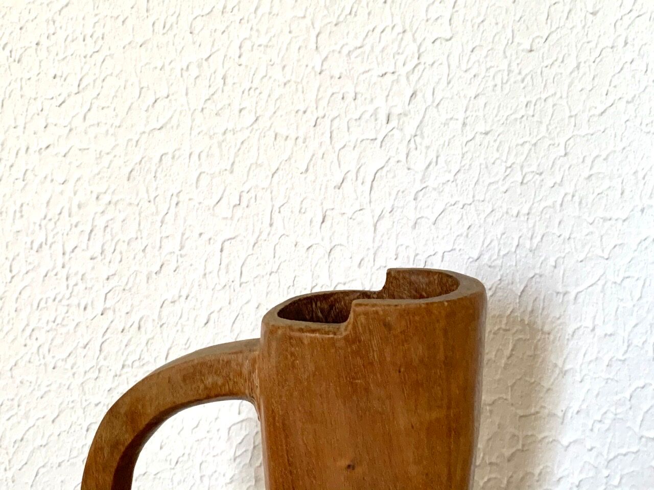 Wooden cove vase, 1960s