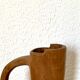 Vase à anse en bois, années 60
