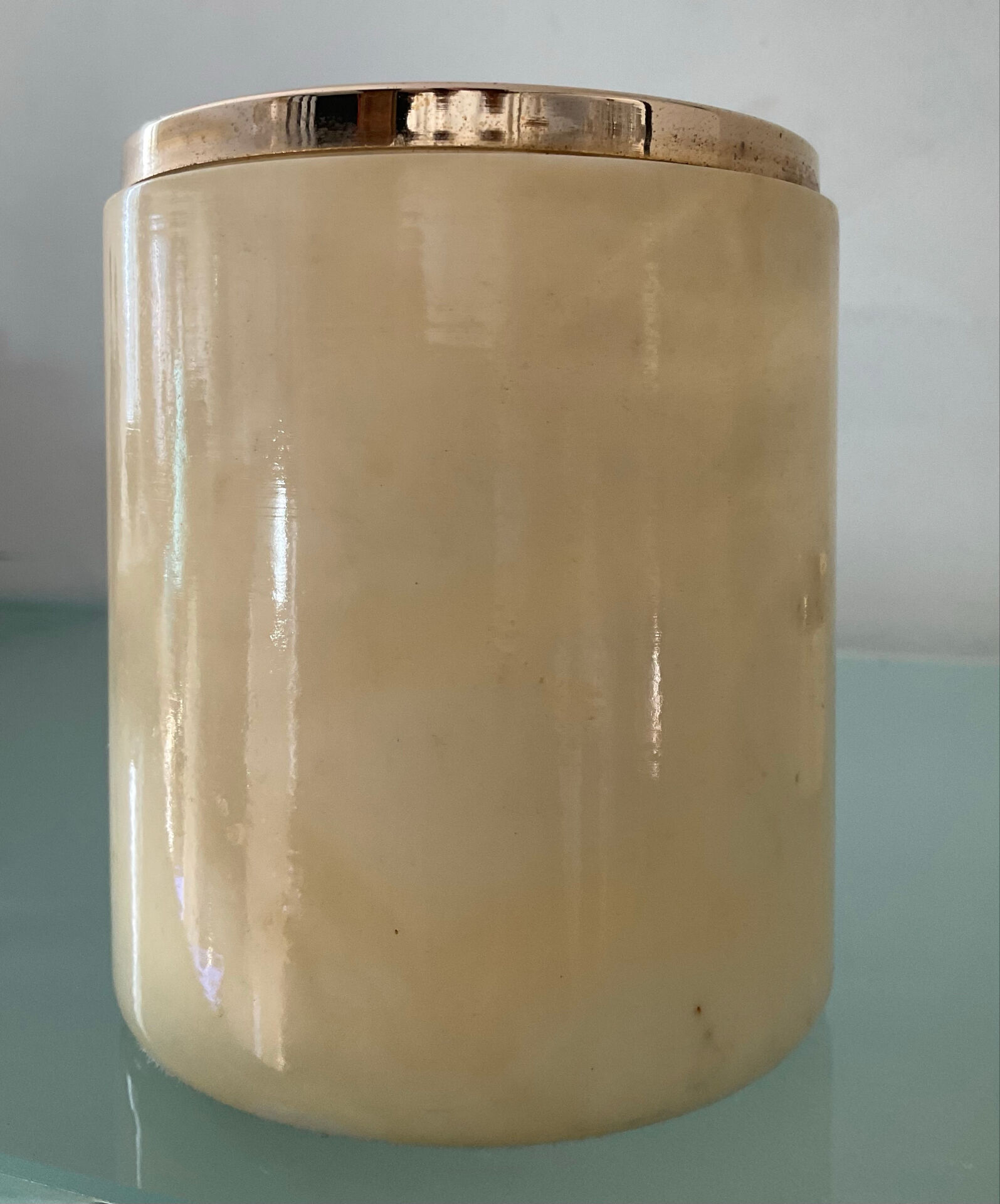 Vintage smoker's set in onyx from the 1970s.
