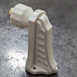 Old art deco porcelain bathroom wall light 1930