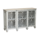 Vintage sideboard with wrought iron doors
