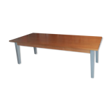 Solid walnut table circa 1980 with double patina
