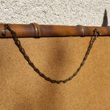 Large antique wooden mirror