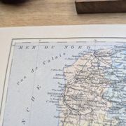 Map of Pas-de-Calais, printed in 1889.