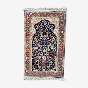 Tapis vintage Sino Hereke en soie 94x154 cm