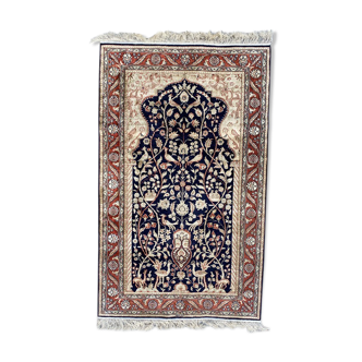 Tapis vintage Sino Hereke en soie 94x154 cm