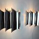 Pair of Raak wall lamps, space-age chrome design, Germany, 1970
