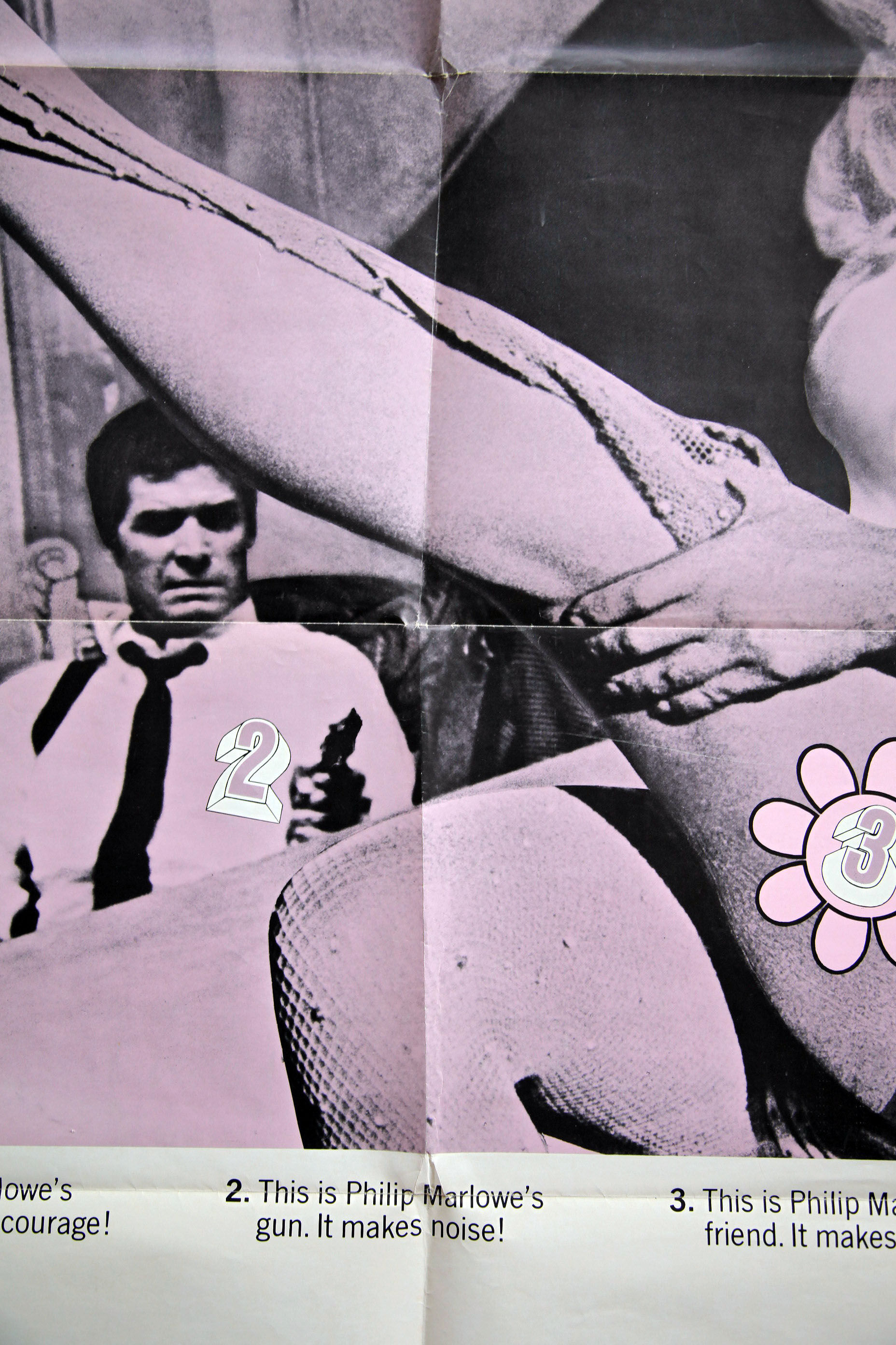 Cinema poster Marlowe 1969 James Garner & Bruce Lee US original 1 sheet