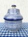 Antique covered butter pot "jobbana" from Morocco, Fes, signed Serghini.