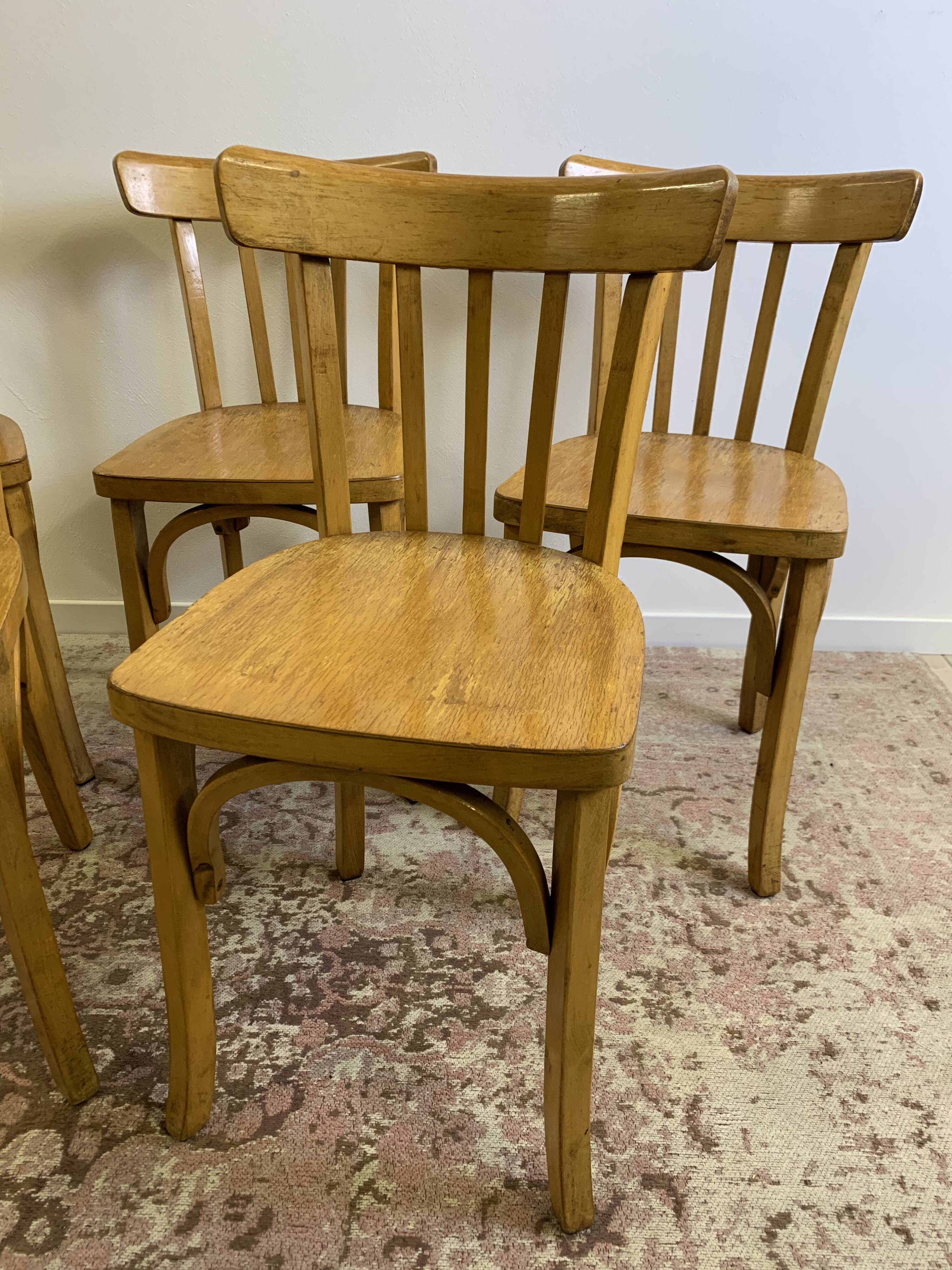 Set of 5 Luterma bistro chairs