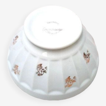Vintage Longchamp porcelain faceted bowl