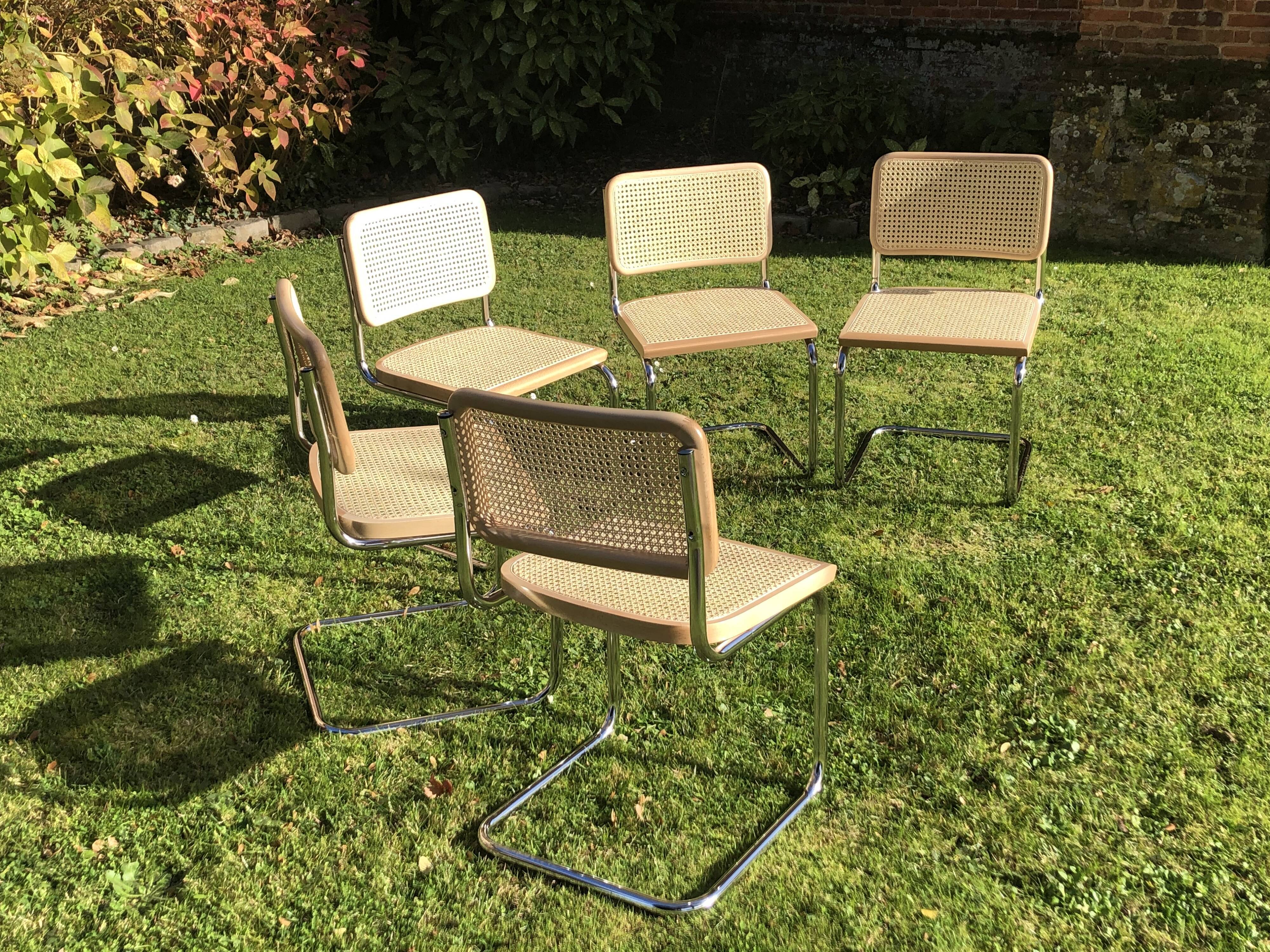 Series of 5 chairs by Marcel Breuer
