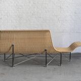 Daybed/ sofa in rattan, 1990’s