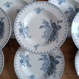 Set of 9 iron earth plates