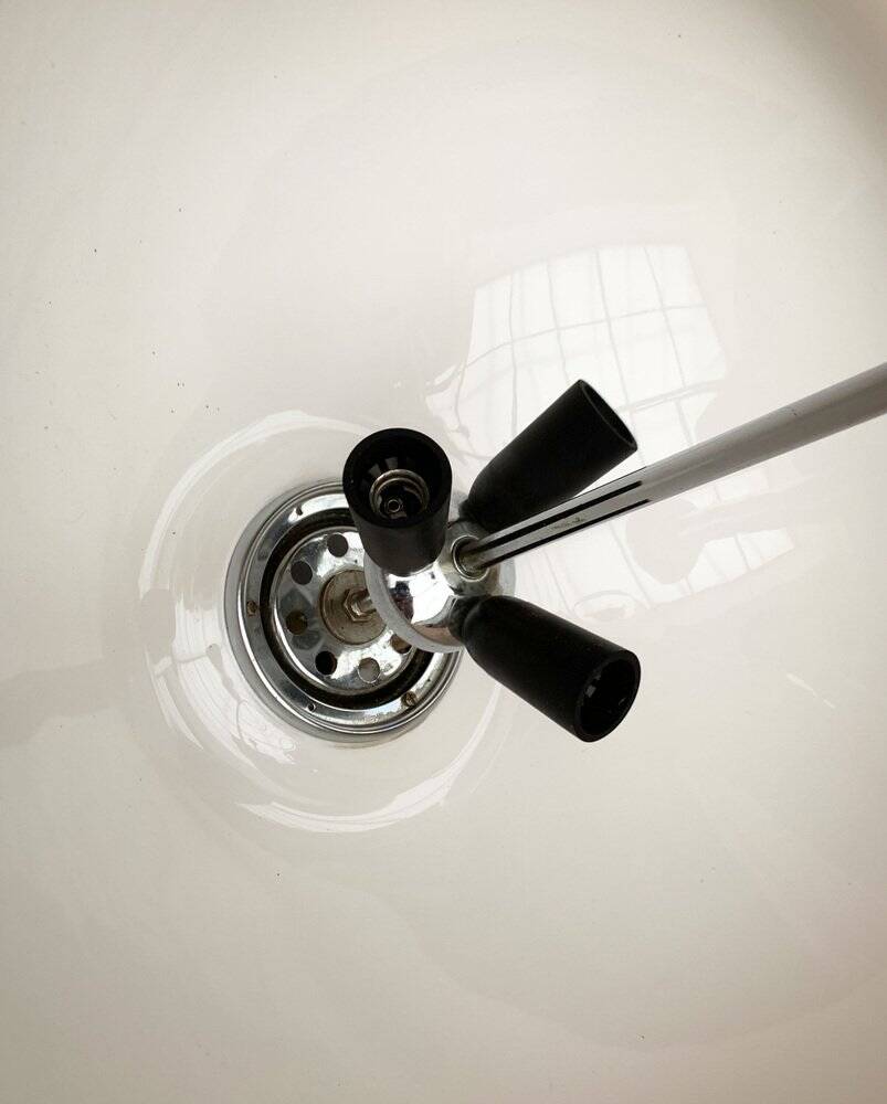 Cabras pendant lamp in Space Age style from the mid-century by Luigi Massoni for Guzzini, 1960s.