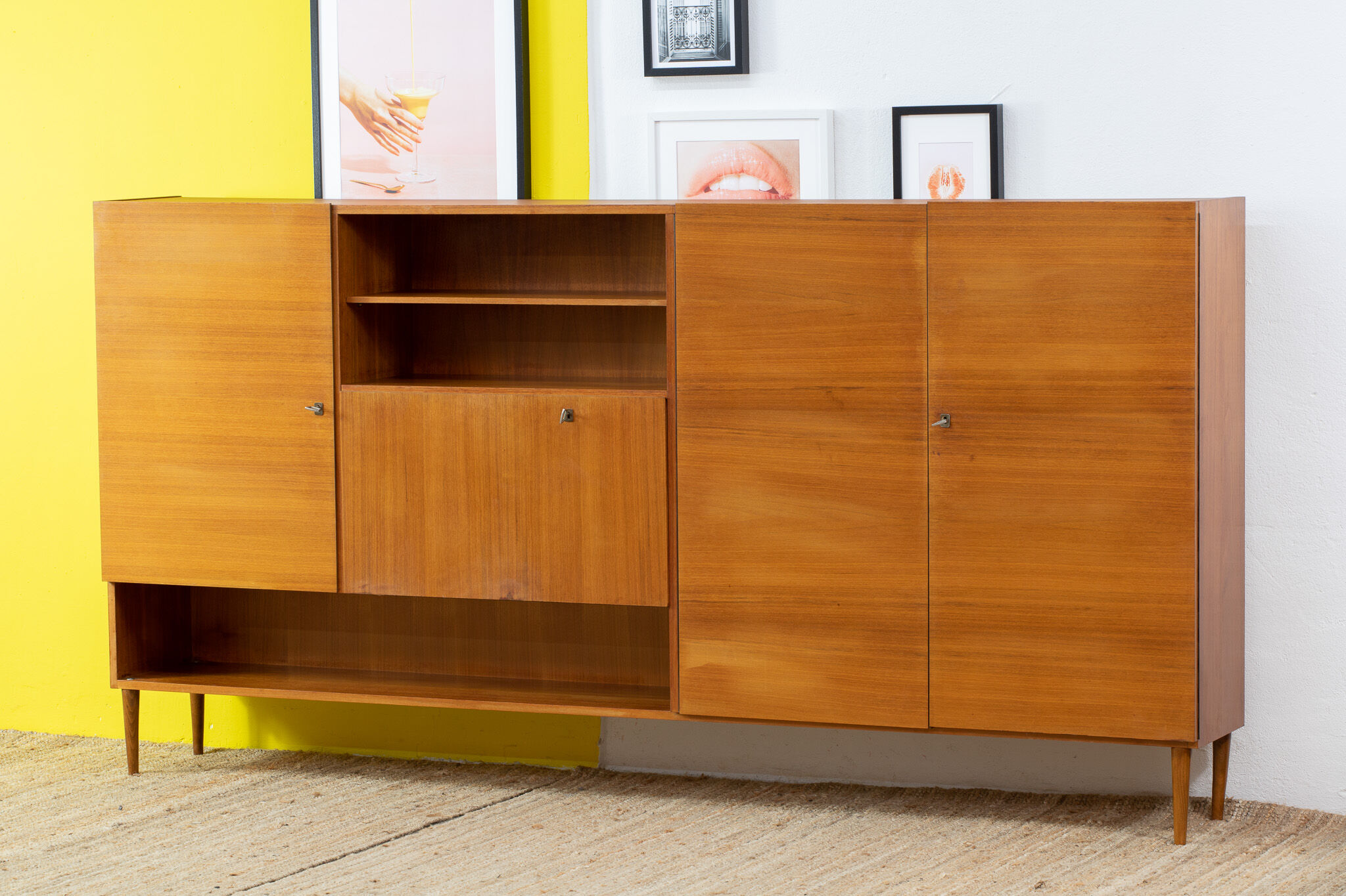 Vintage Scandinavian Enfilade – 249 cm