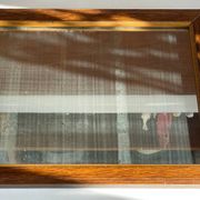 Art deco mirror 1920 wood and silver vintage