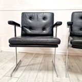 Paire de fauteuils Delphi Robin Day Hille du milieu du siècle