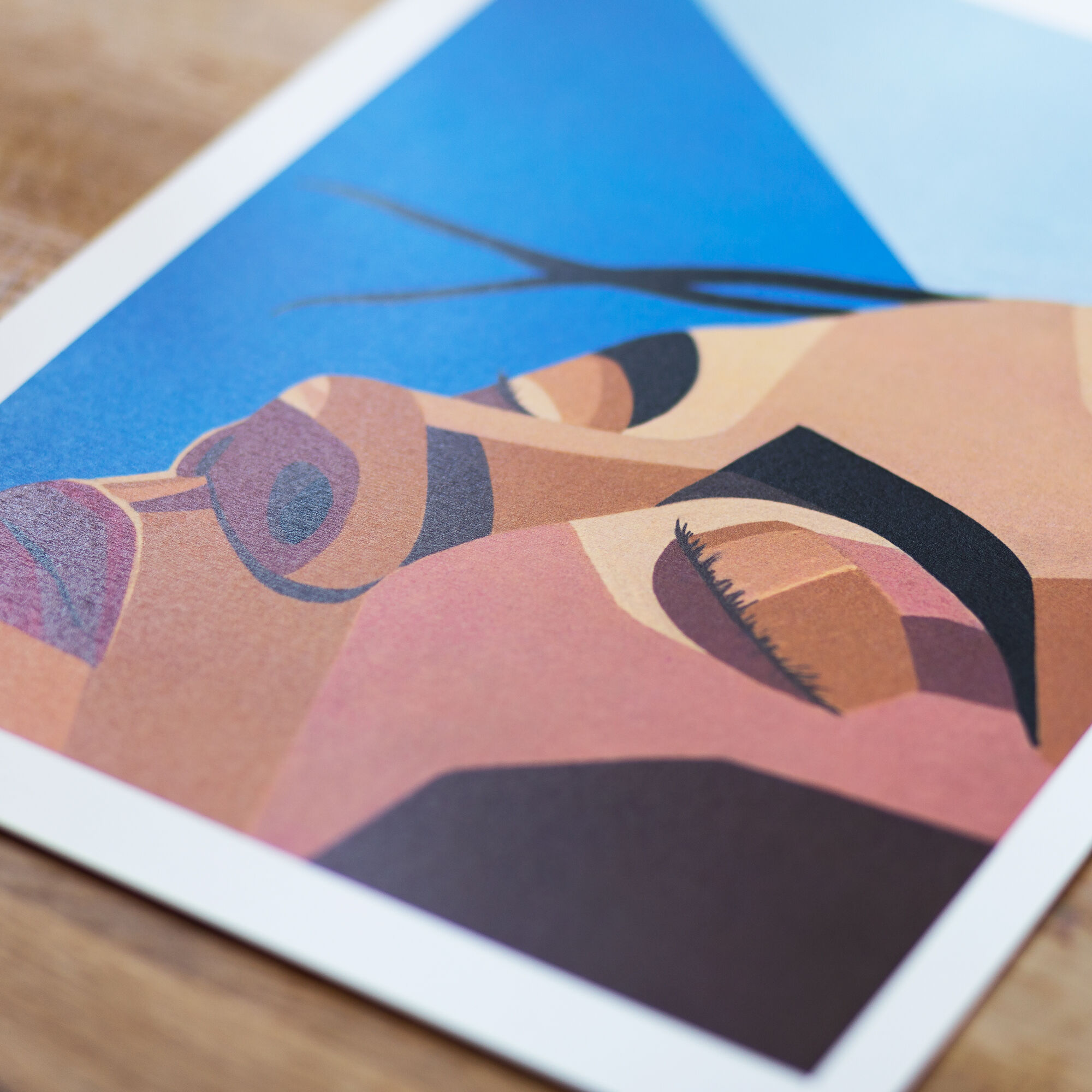 Illustration - Sunbathing