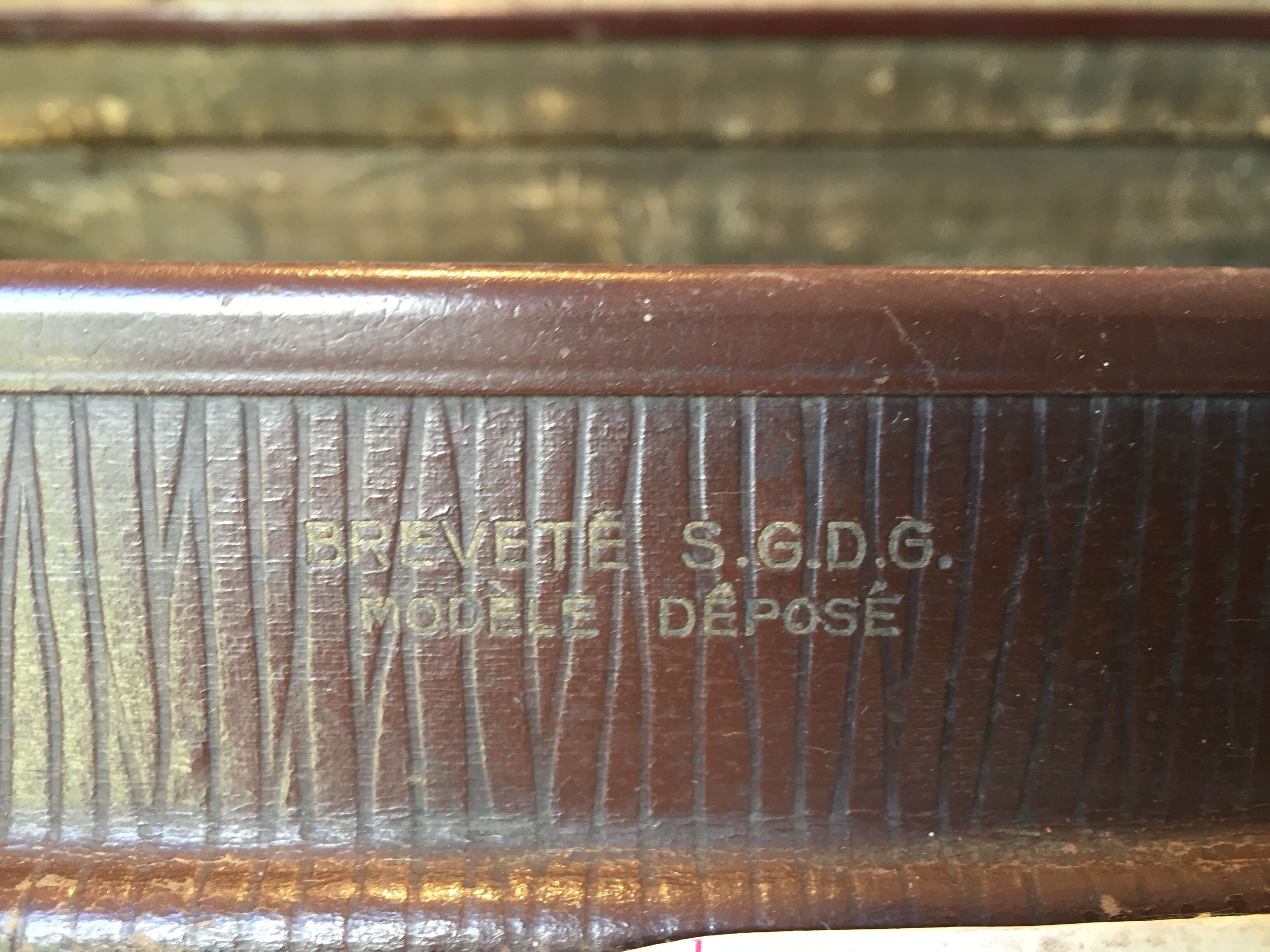 Suitcase box vintage with labels