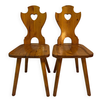 Chaise en pin esprit chalet montagne