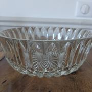 Cut glass salad bowl