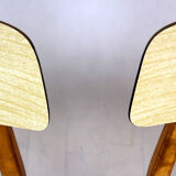 Vintage Formica and Wood Chairs from TON, 1960s, Set of 2