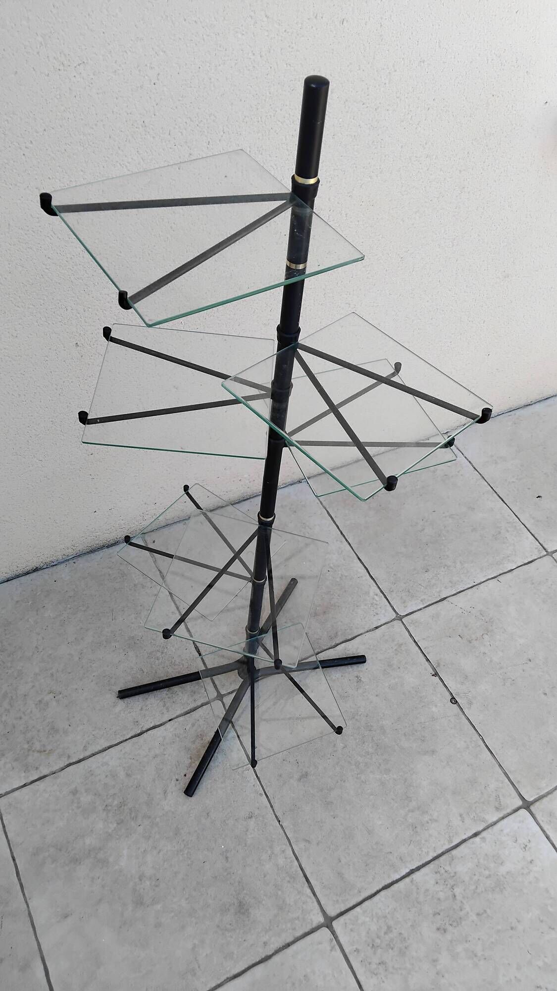 Etagère présentoir 132 cm vintage année 60 magasin