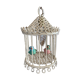 Bird cage lamp in vintage ceramics 50 years