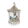 Bird cage lamp in vintage ceramics 50 years