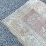 Handmade muted oushak hallway runner 280 X 85 cm