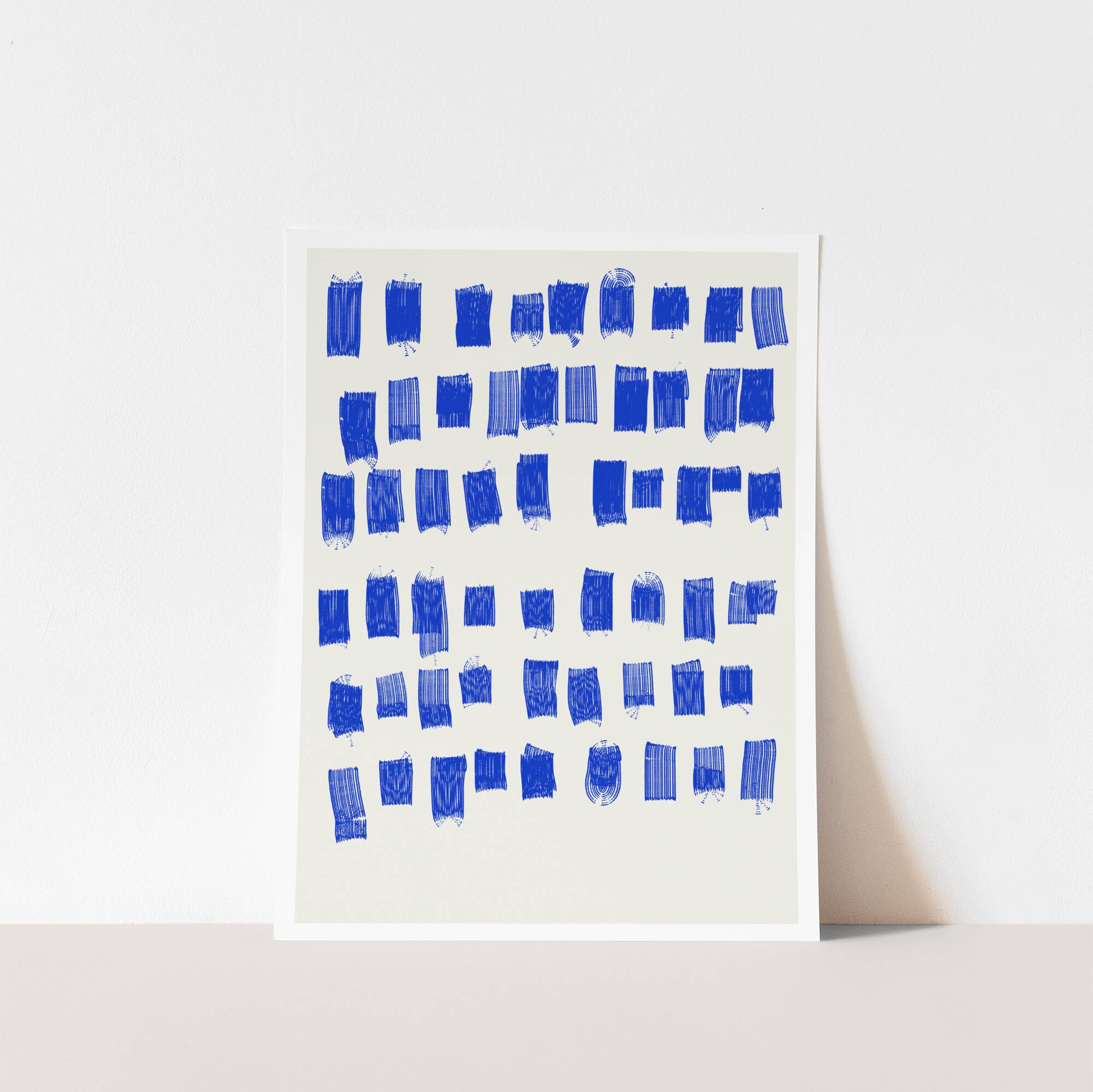 Abstract blue giclee print, 50x70cm