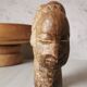 Statuette woman stone nbigou gabon