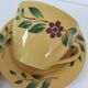 Swedish tea service Christineholm 1970s yellow