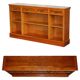 Vintage yew wood library/buffet with three drawers.