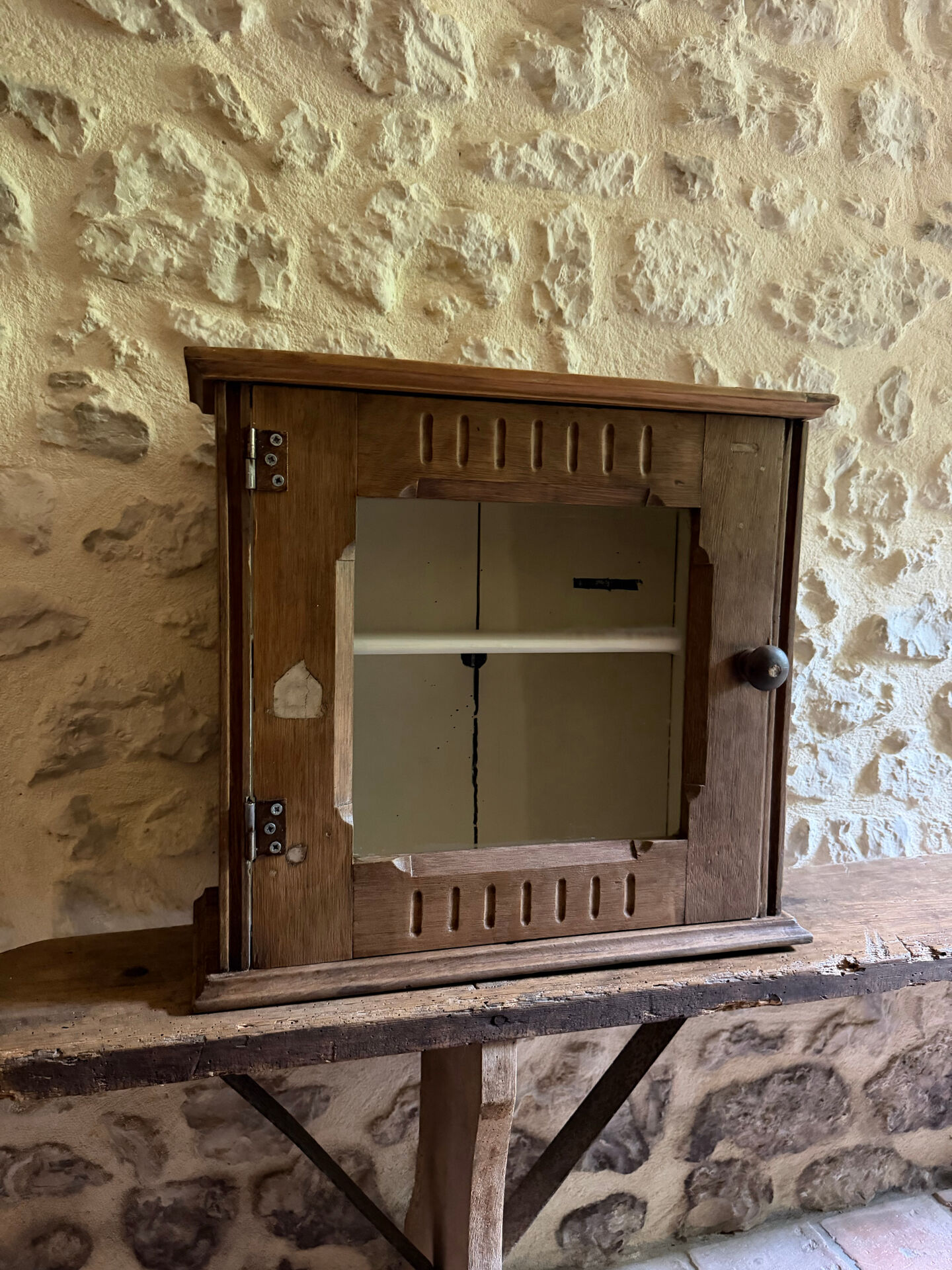 Small vintage display cabinet