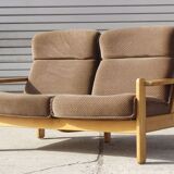 Vintage Scandinavian sofa in solid pine 50s/60s