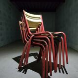 Lot of 8 iron terrace chairs