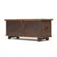 Rustic 18th Century Farmhouse Antique Primitive Six Plank Spanish Chest
