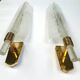 Pair of large wall lamps by Andre Arbus & Veronese, 1950s
